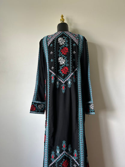Traditional Palestinian Thobe (Front/Back Tatreez)