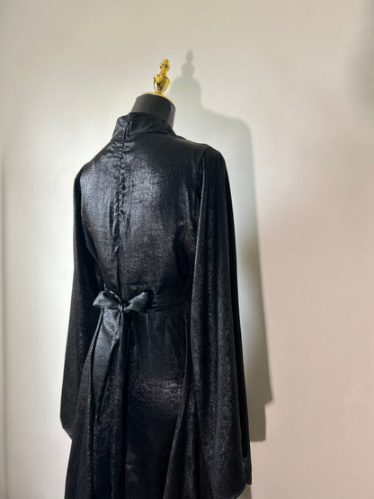 Shiny Abaya Dress ~ Black